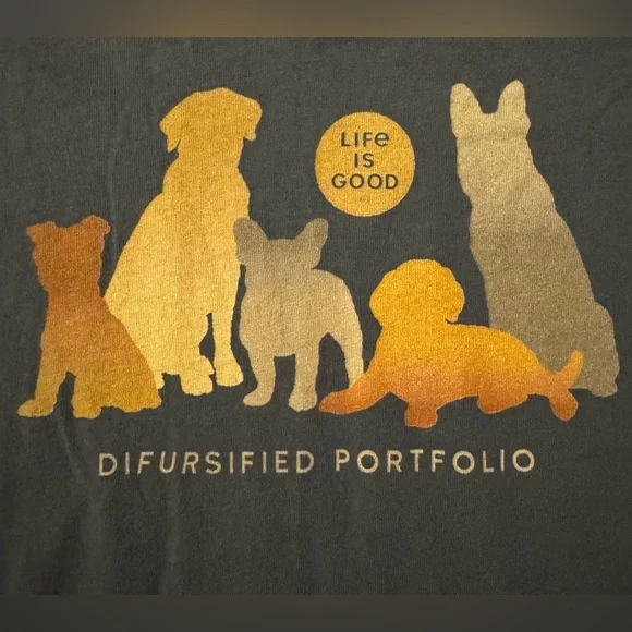 Life Is Good Women's T-Shirt XXL Dog Theme, Barely Worn! - Picture 1 of 3